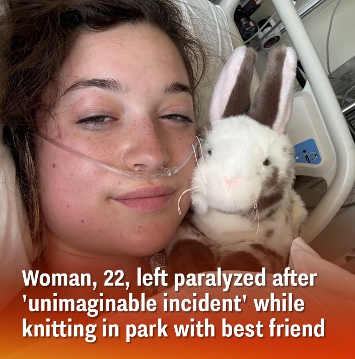 Woman, 22, left paralysed