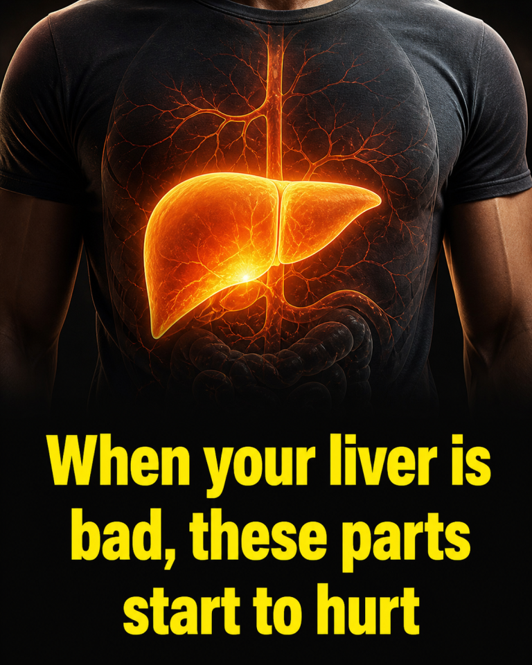 When your liver is bad, these parts start to hurt