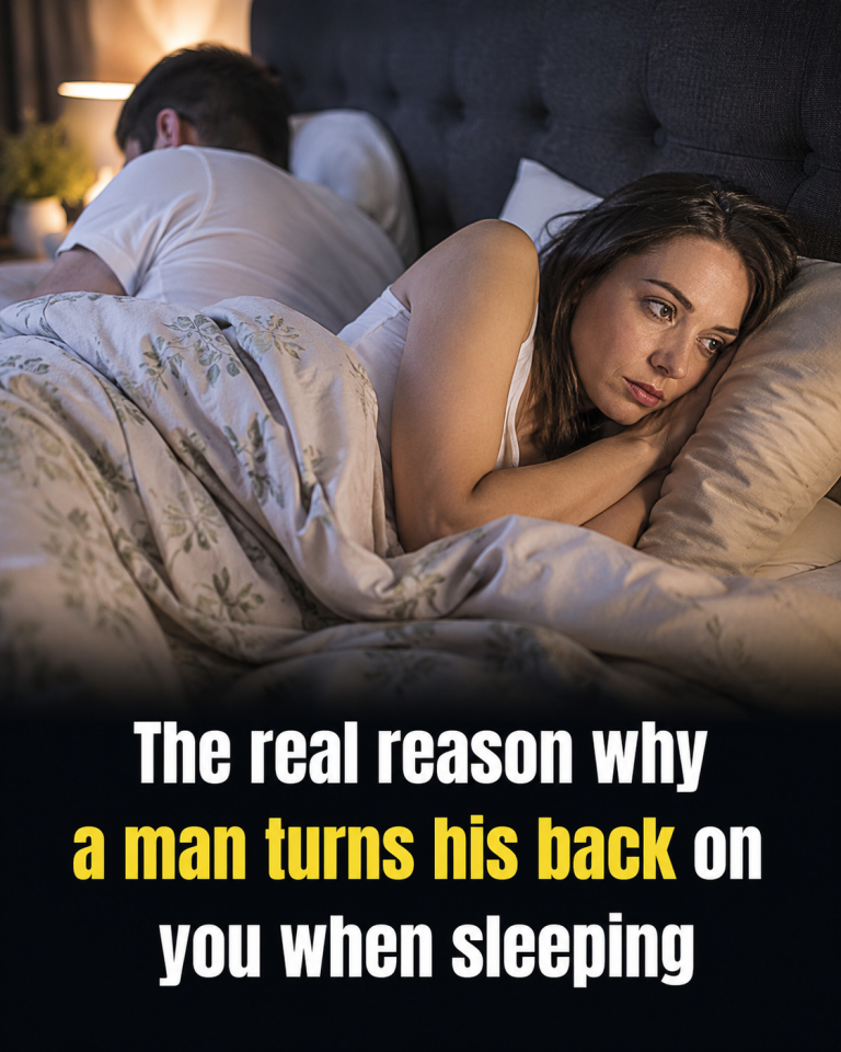 Do you know why a man turns his back on you when he sleeps?