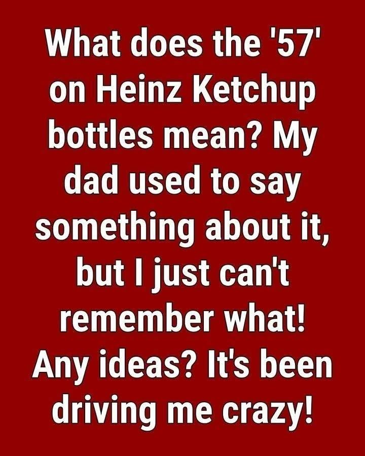 Why Heinz Ketchup Bottles