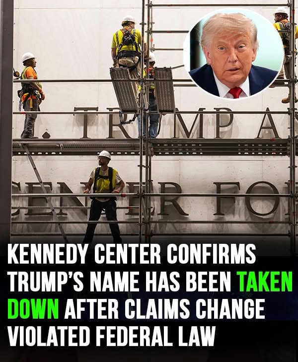 Kennedy Center takes down
