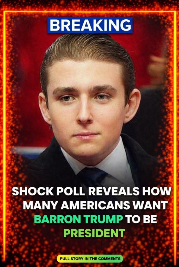 “Shock Poll Sparks Backlash”: The Reaction No One Expected About Barron Trump