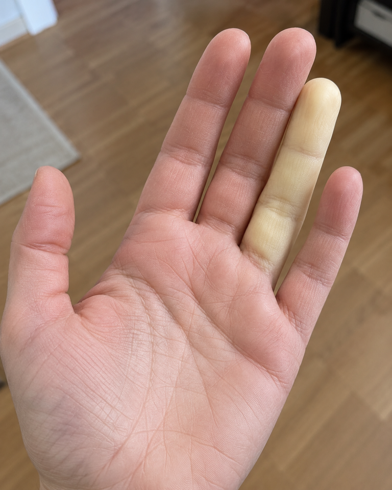 If Your Finger Suddenly Turns White, Don’t Ignore This Warning Sign